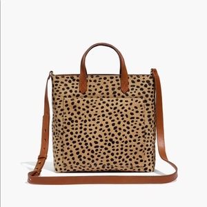 THE ZIP-TOP SMALL CROSSBODY: SPOTTED CALF HAIR